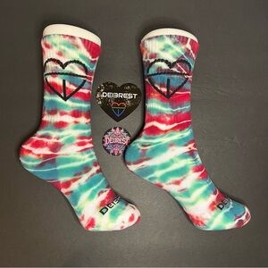 DEI3REST Christmas “1” 2025 Custom Handmade “Tie-Dye Crew Socks”